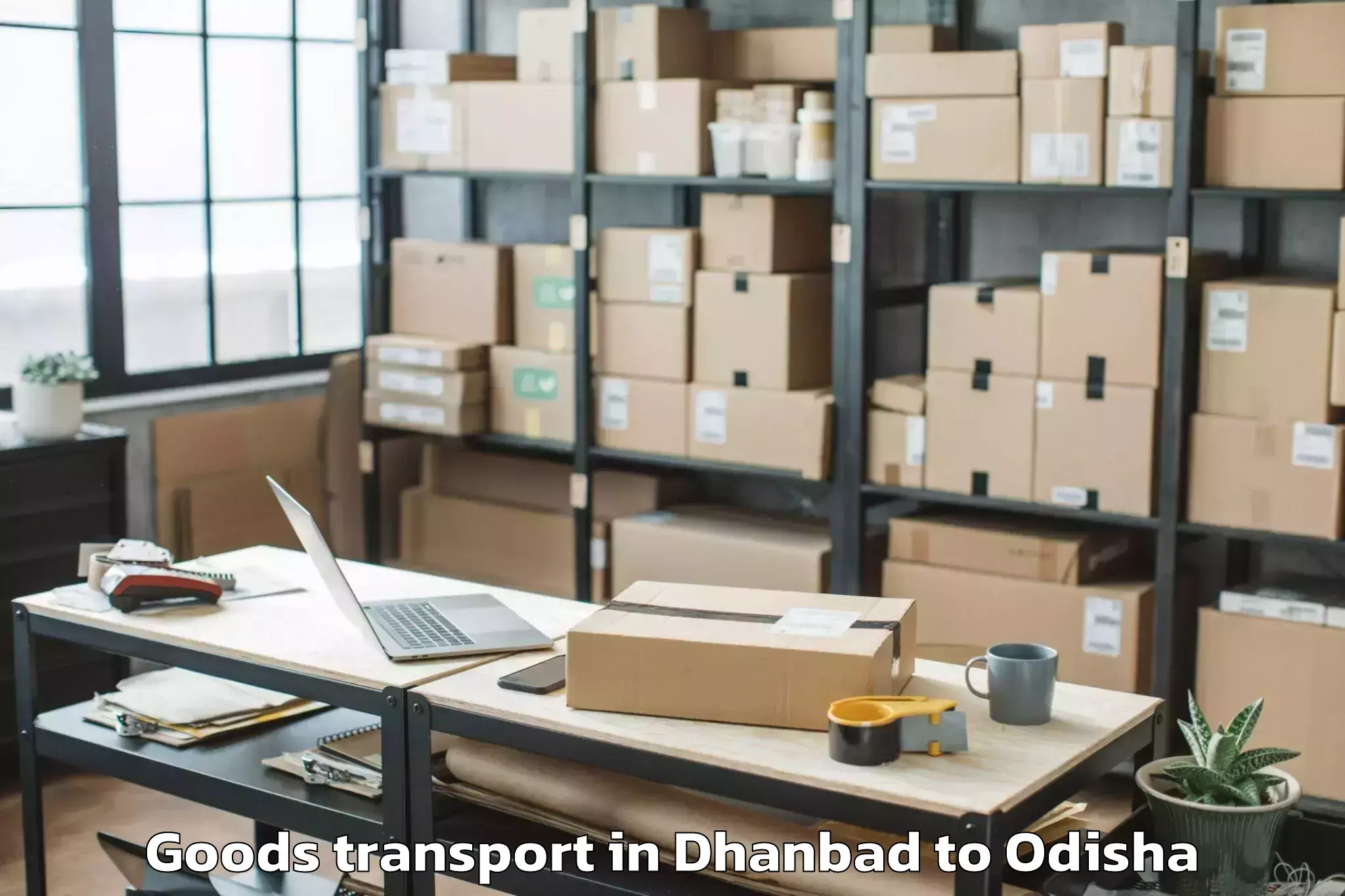 Quality Dhanbad to Purunakot Goods Transport